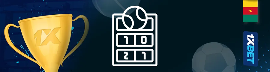 Options et marchés de paris disponibles dans le tennis sur 1xbet